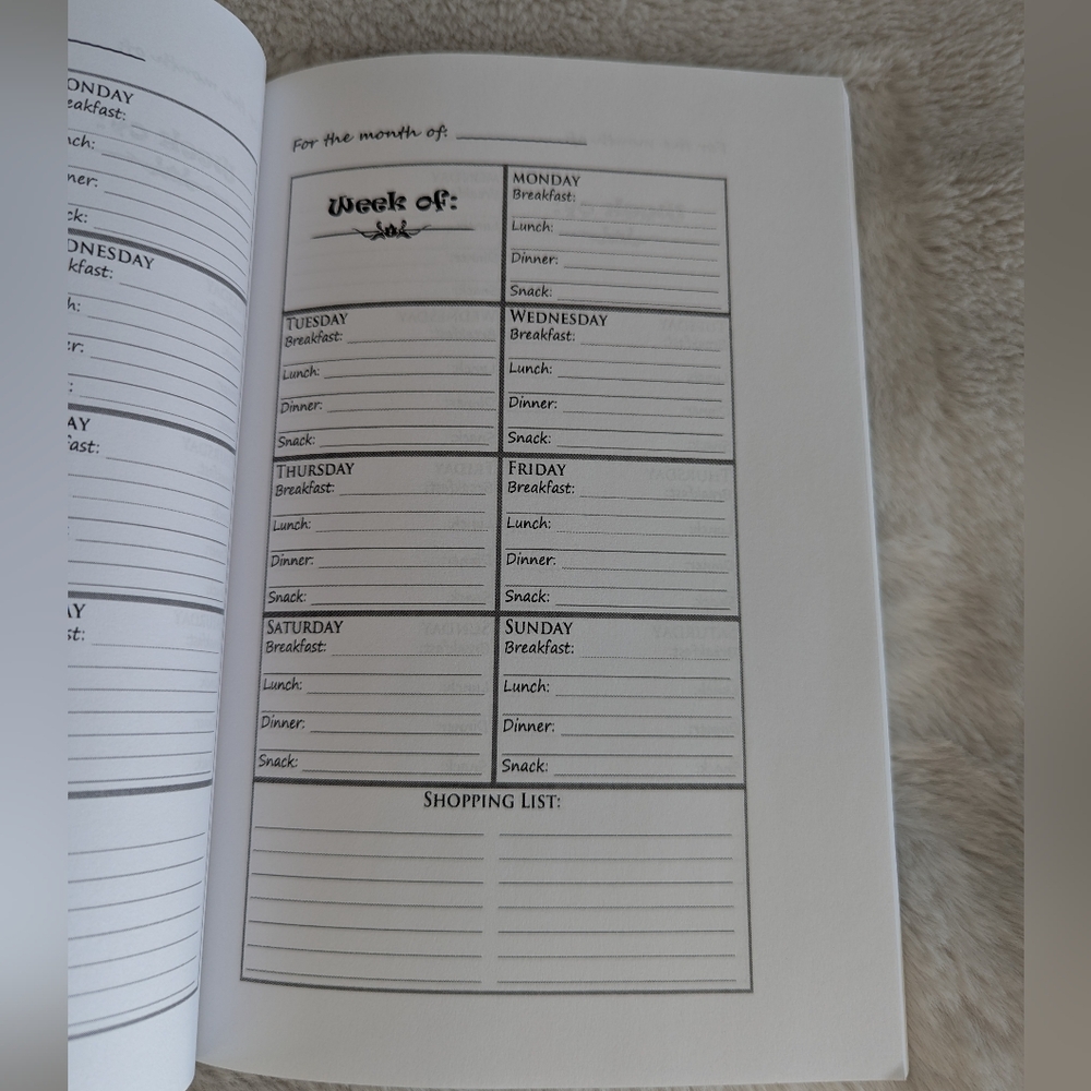 Menu Planner Book - Picture 2 of 2